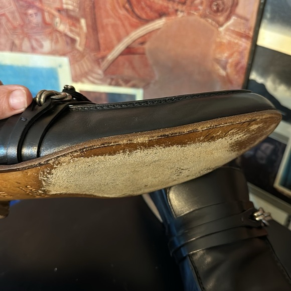TIMELESS Vintage Black Gucci Leather Knot Bit Loafers - Picture 9 of 13